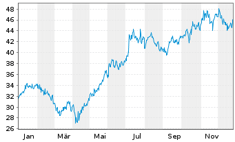 Chart Shinhan Financial Group Co.Ltd - 1 Jahr