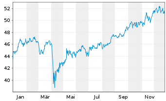 Chart VanEck Vect.-Nat.Resources ETF - 1 Jahr