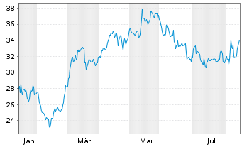 Chart Versant Media Group Inc. - 1 Jahr