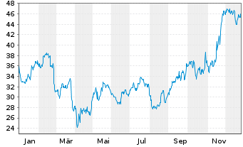 Chart The Vita Coco Company Inc. - 1 Jahr