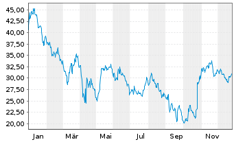 Chart YPF S.A. - 1 Jahr