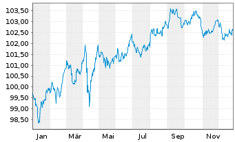 Chart Netflix Inc. DL-Notes 2019(19/30) Reg.S - 1 Year