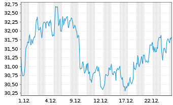 Chart Porr AG - 1 Monat