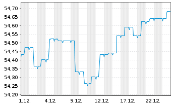 Chart ERSTE BOND EM GOVERNMENT InhAnt. EUR R01 A(EUR)oN - 1 Monat
