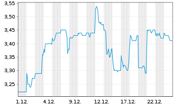 Chart Champion Iron Ltd. - 1 Monat