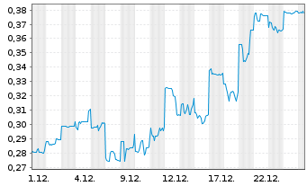 Chart Peninsula Energy Ltd. - 1 Monat