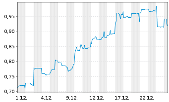 Chart Bellevue Gold Ltd. - 1 Monat