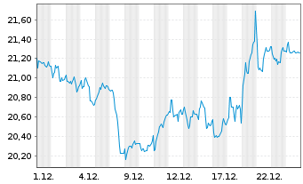 Chart Fagron N.V. - 1 Monat