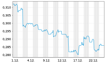 Chart Digital China Holdings Ltd. - 1 Monat
