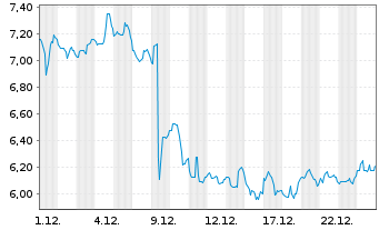 Chart Geopark Ltd. - 1 Monat