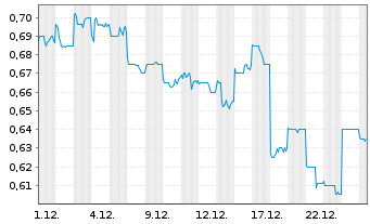 Chart Nine Dragons Paper Hldgs Ltd. - 1 Monat
