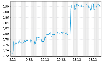 Chart Banxa Holdings Inc. - 1 Monat