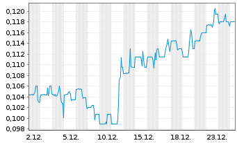 Chart BonTerra Resources Inc. - 1 Monat