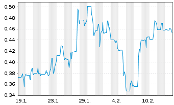 Chart Canadian Copper Inc. - 1 Monat