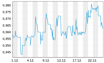 Chart Canadian Gold Corp. - 1 Monat