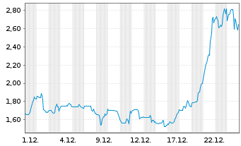 Chart Chesapeake Gold Corp. - 1 Monat