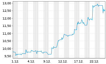 Chart Collective Mining Ltd. - 1 Monat
