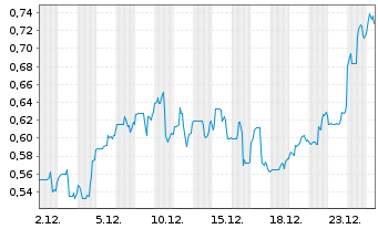 Chart District Metals Corp. - 1 Monat