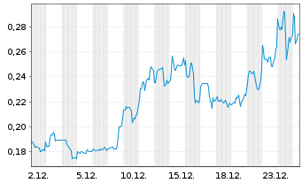 Chart GR Silver Mining Ltd. - 1 Monat