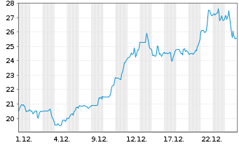 Chart G Mining Ventures Corp.New - 1 Monat