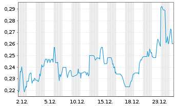 Chart Gunnison Copper Corp. - 1 Monat
