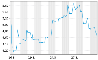Chart Liberty Defense Holding Ltd. - 1 Monat