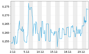 Chart Lithium South Development Corp - 1 Monat