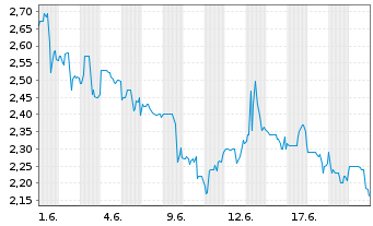 Chart Mayfair Gold Corp. - 1 Monat