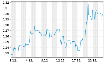 Chart Mega Uranium Ltd. - 1 Monat