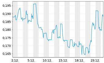 Chart Mogotes Metals Inc. - 1 Monat