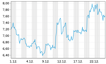 Chart New Gold Inc. - 1 Monat