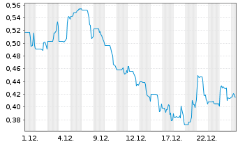 Chart Premier American Uranium Inc. - 1 Monat