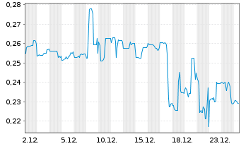 Chart Quantum Battery Metals Corp. - 1 Monat