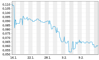 Chart SOL Global Investments Corp. - 1 Month