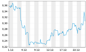 Chart Saga Metals Corp. - 1 Monat