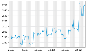 Chart Silver Mountain Resources Inc. - 1 Monat