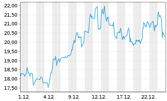 Chart Skeena Resources Ltd. - 1 Monat