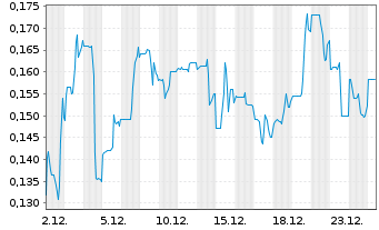 Chart Spanish Mountain Gold Ltd. - 1 Monat