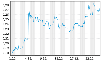 Chart Surge Copper Corp. - 1 Monat