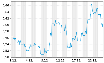Chart TDG Gold Corp. - 1 Monat