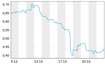 Chart Total Metals Corp. - 1 Monat