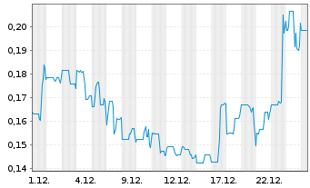 Chart Trigon Metals Inc. - 1 Monat