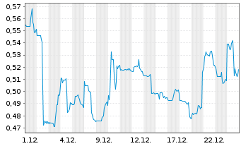Chart Tudor Gold Corp. - 1 Monat