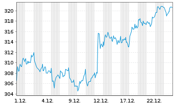 Chart Schindler Holding AG - 1 Monat