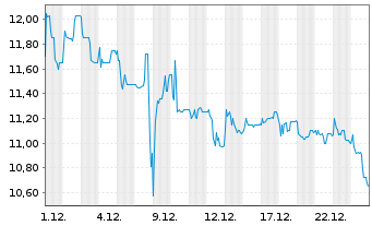 Chart SURTECO GROUP SE - 1 Monat