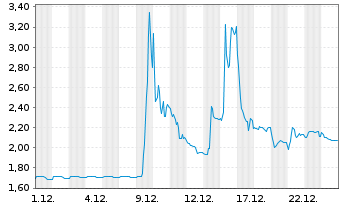 Chart InTiCa Systems AG - 1 Monat