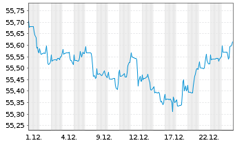 Chart Deka-Stiftungen Balance Inhaber-Anteile CF - 1 Monat