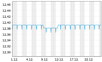Chart SKAG EuroCash - 1 Monat