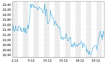 Chart STEICO SE - 1 Monat