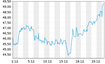 Chart Deutsche Rohstoff AG - 1 Monat